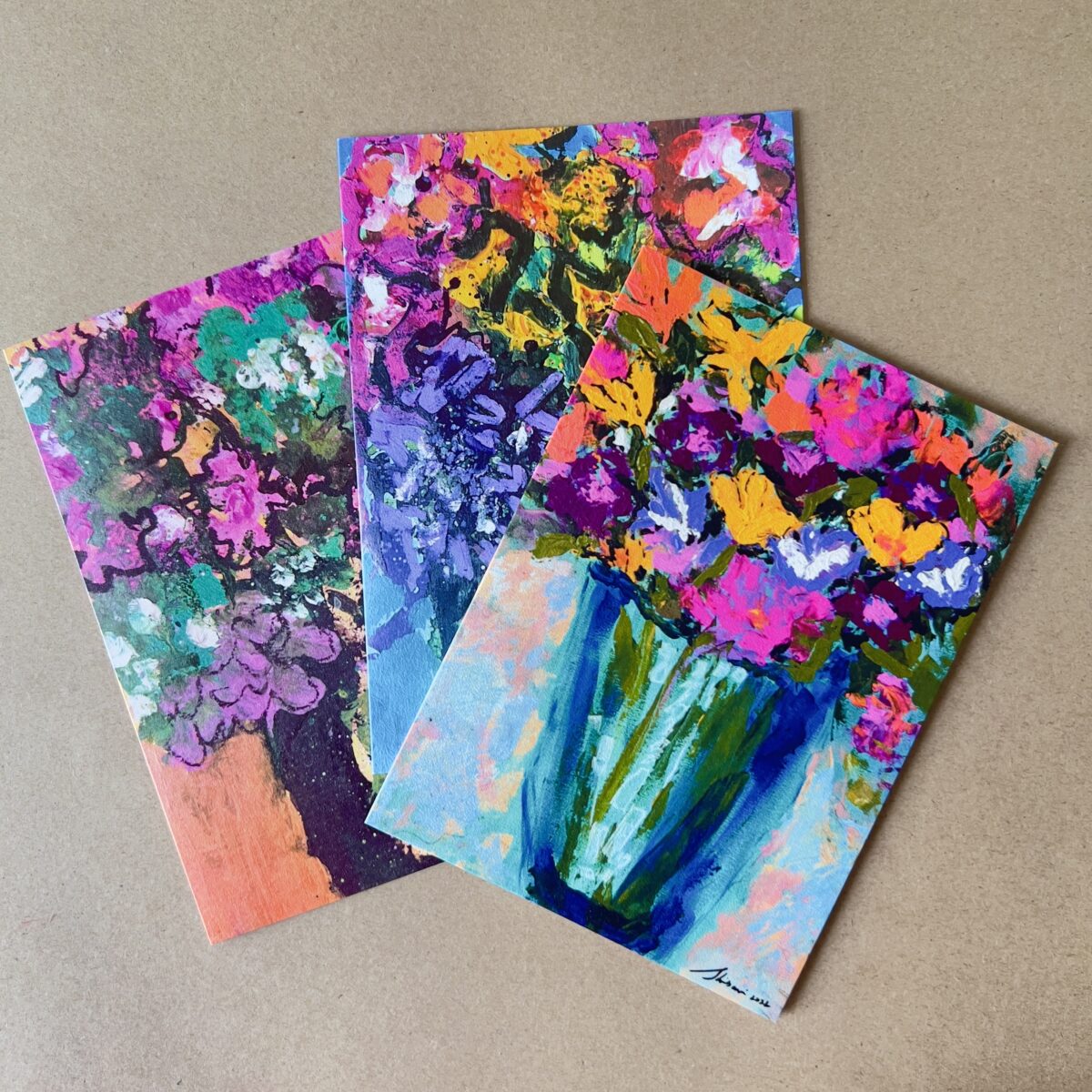 Set of 3 Cards | Flowers